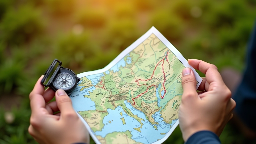 Turistinis žemėlapis su Karklės šaltinių takais pažymėti ir kelias nukreiptas žemyn
